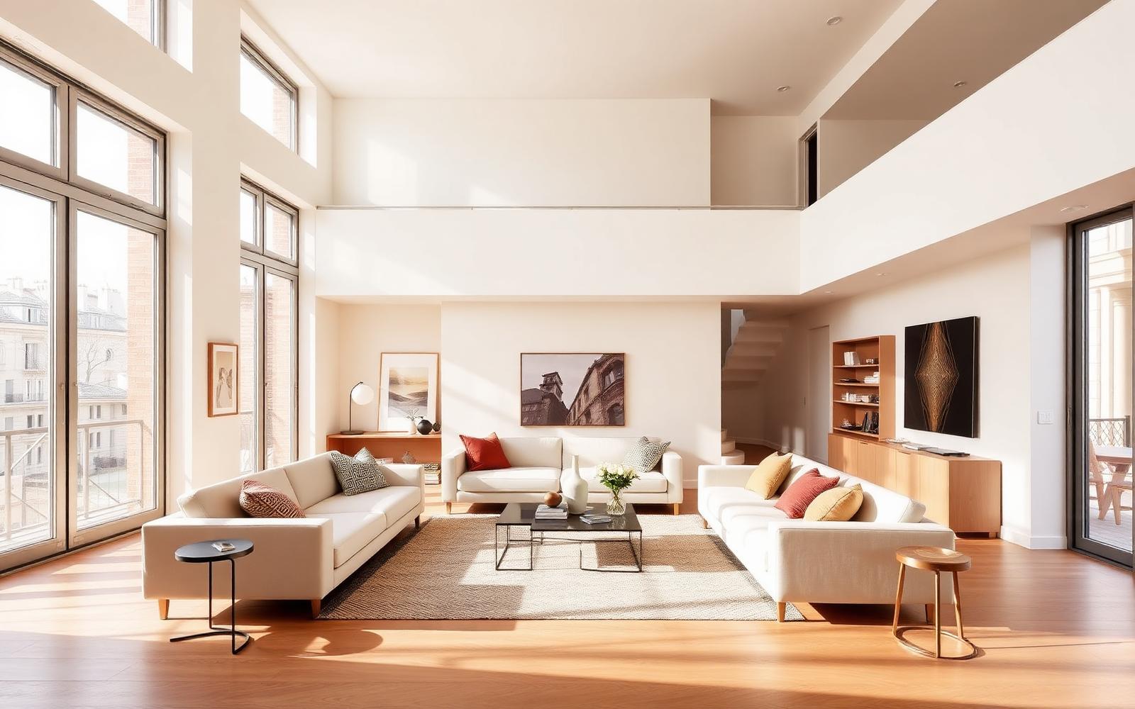 Loft dúplex reformado, doble altura